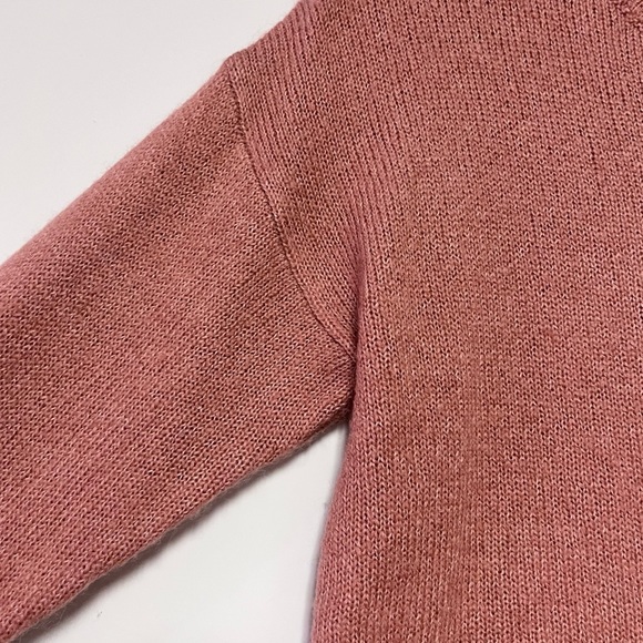 Madewell Womens Chelsea Pocket Pullover Sweater Boxy Small Alpaca Blend Salmon - Picture 6 of 11